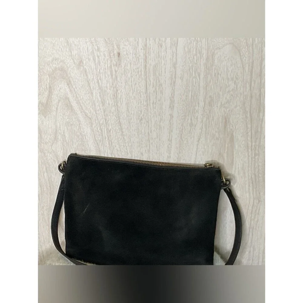 Lucky Brand Brown & Black Patchwork Chevron Crossbody